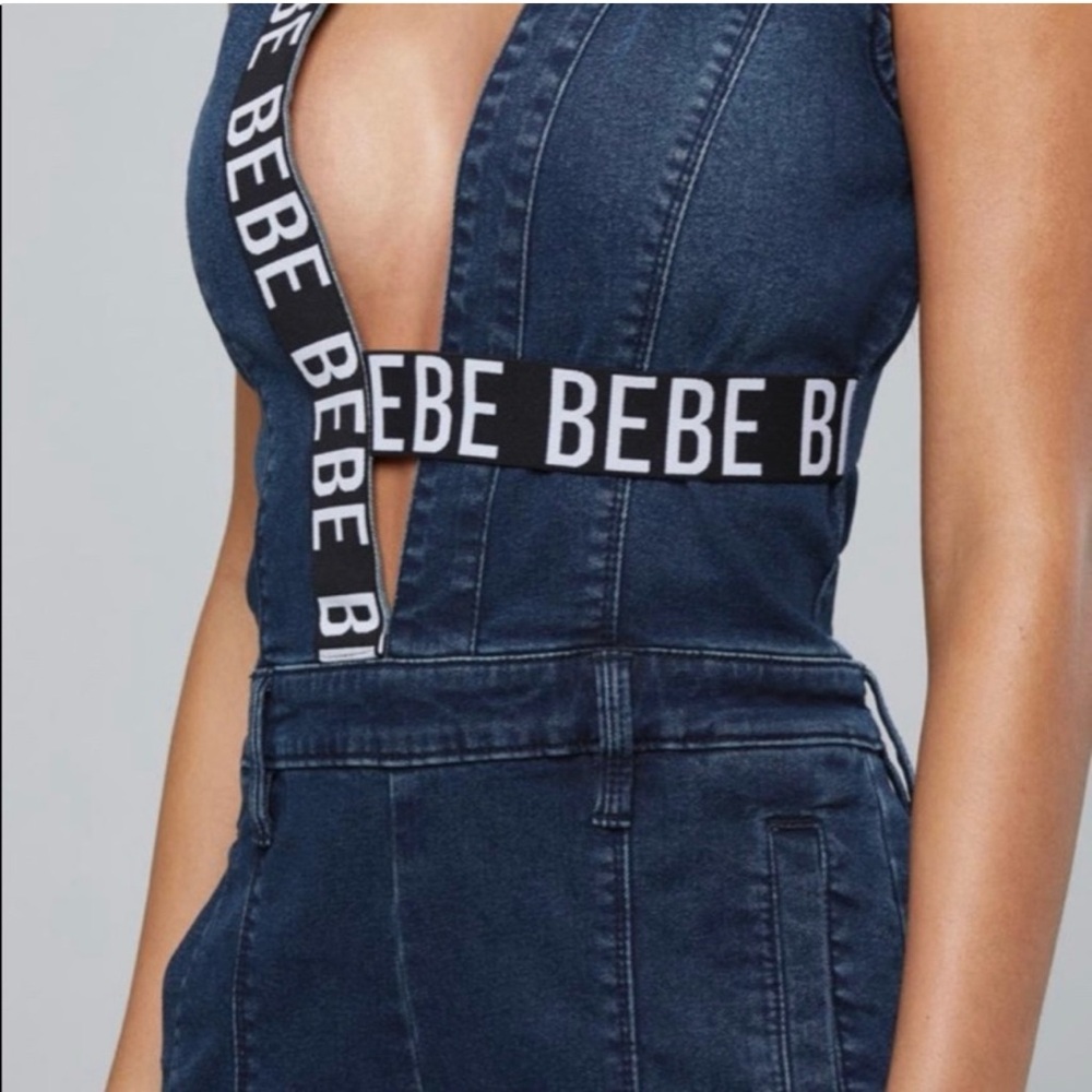 BEBE Denim Jumpsuit - Picture 3 of 15